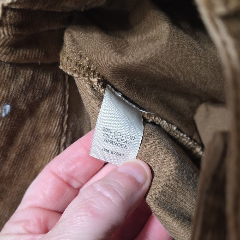 J. Jill Brown Corduroy Women Jeans - Picture 7 of 7